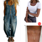 🔥Limited-time offer-Women's Casual Baggy Denim Overalls with Pockets