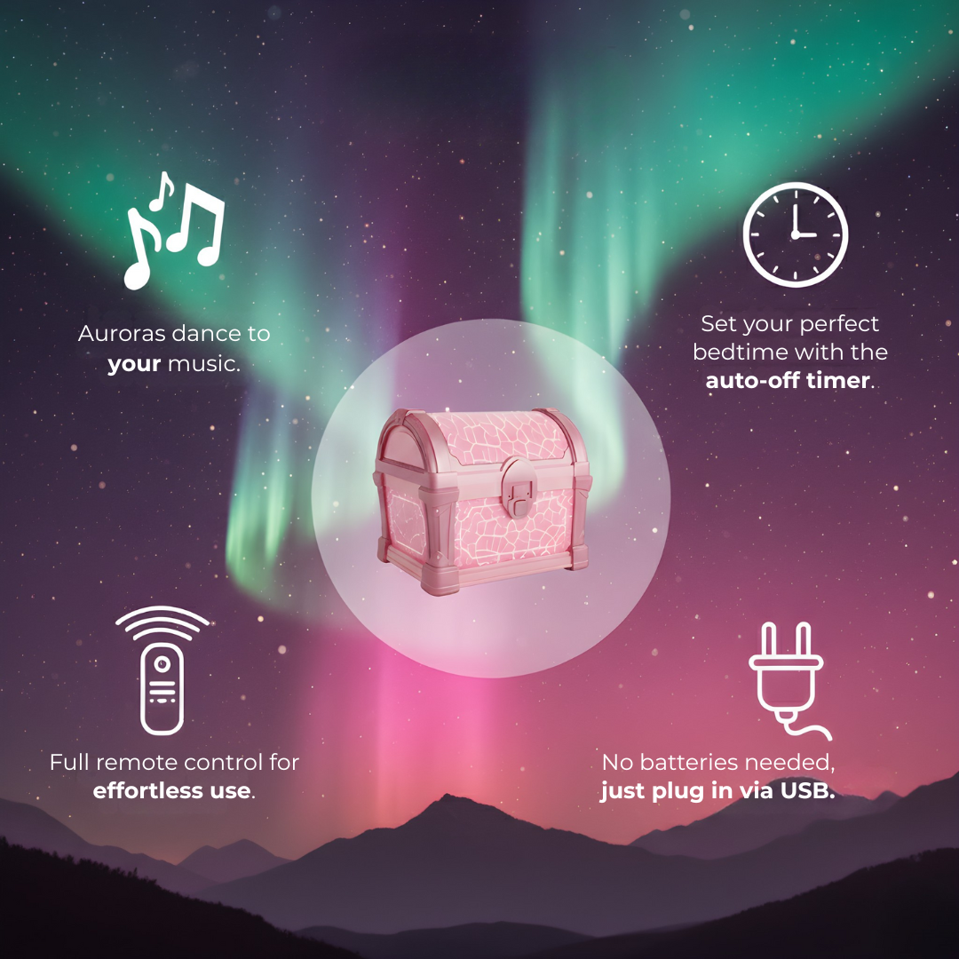 🎁Treasure Chest Projector Night Light✨