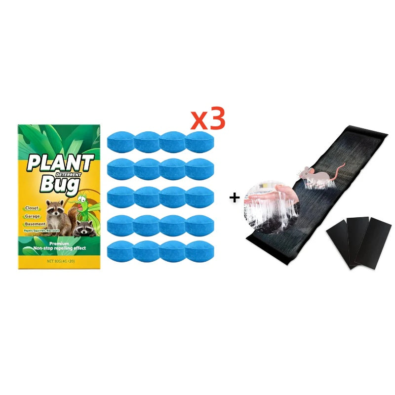 Long-Lasting All-Pest Repellent Tablets for Home | Repels Mosquitoes, Squirrels, Raccoons, Roaches & Insects | Pet-Safe & Wildlife-Friendly, No Harm to Animals