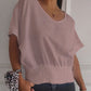 ⏰ Limited Time Offer – 50% Off! 🔥Simple Solid Color V-Neck Half-Sleeve T-Shirt💛