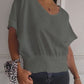 ⏰ Limited Time Offer – 50% Off! 🔥Simple Solid Color V-Neck Half-Sleeve T-Shirt💛
