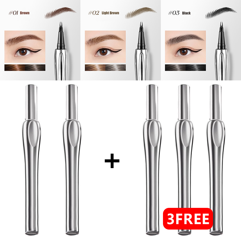 💖🔥Hot Sale💖2024 Upgraded Natural Waterproof Eyebrow Pen with Microfine Tip