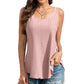 🔥Hot Sale 50% OFF💥Buy 2 Get 10% Off🔥Womens Tank Tops Sleeveless EyeletEmbroidery Scoop Neck Loose Fit Casual SummerFlowy