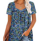 ⏰Hot Sale 50% Off-Women's Summer Pleated Printed Short-Sleeves(🔥Buy 2 get 5% off & Free shipping)