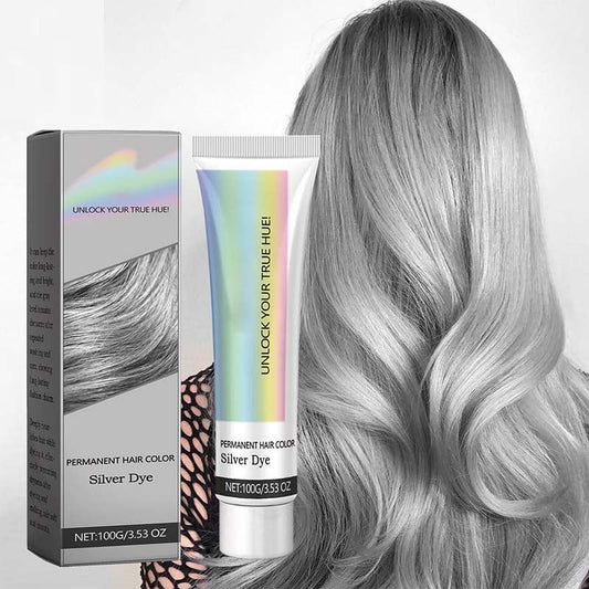 🔥Time-Limited offer🔥2-in-1 Natural Essence Extract Silver Hair Dye