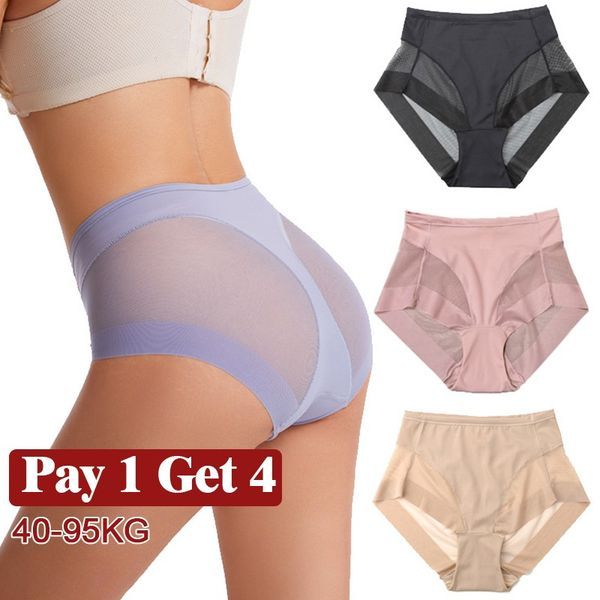 High Waist Ice Silk Shaping Briefs