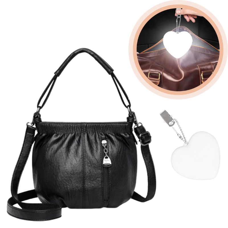 🎀2026 New Arrival🔥Casual Pleated Bucket Soft Leather Handbag Shoulder Bag