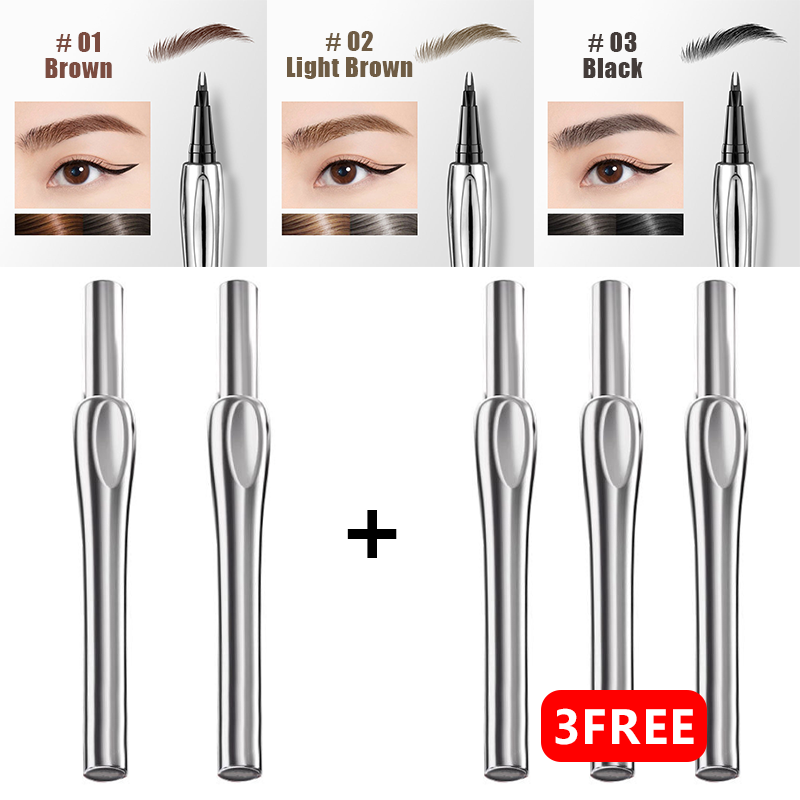 💖🔥Hot Sale💖2024 Upgraded Natural Waterproof Eyebrow Pen with Microfine Tip