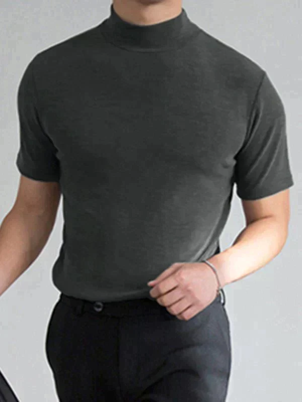 🔈🔈2026 Hot Sale - 56% OFF🎁High Neck Slim Fit T-shirt for Men
