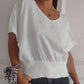⏰ Limited Time Offer – 50% Off! 🔥Simple Solid Color V-Neck Half-Sleeve T-Shirt💛