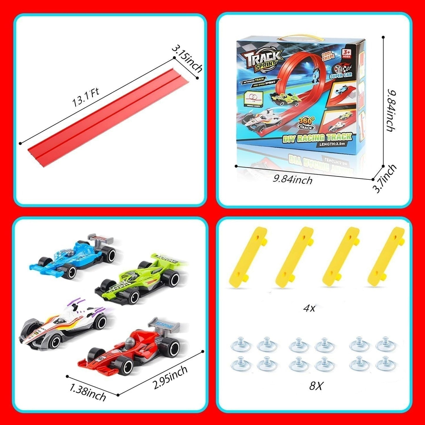 🎄🎁 2025 Christmas Surprise Gift: DIY Hot Wheels Racetrack Racing Toy 🚗✨
