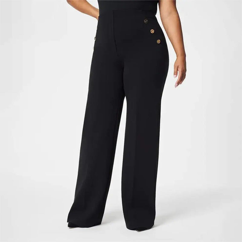 👖 LAST DAY SALE ONLY ￡13.99!!✨ High-Waist Wide Leg Pants – Figure-Flattering, 3 Adjustable Lengths & Super Stretch 🏃‍♀️