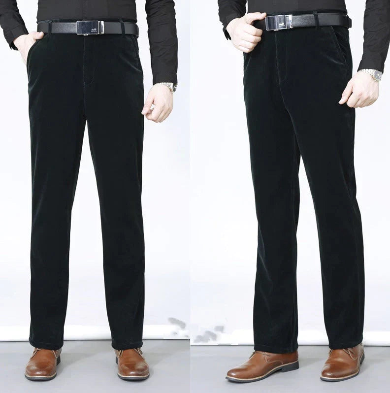 Men's Stretchy Corduroy Straight Long Pants