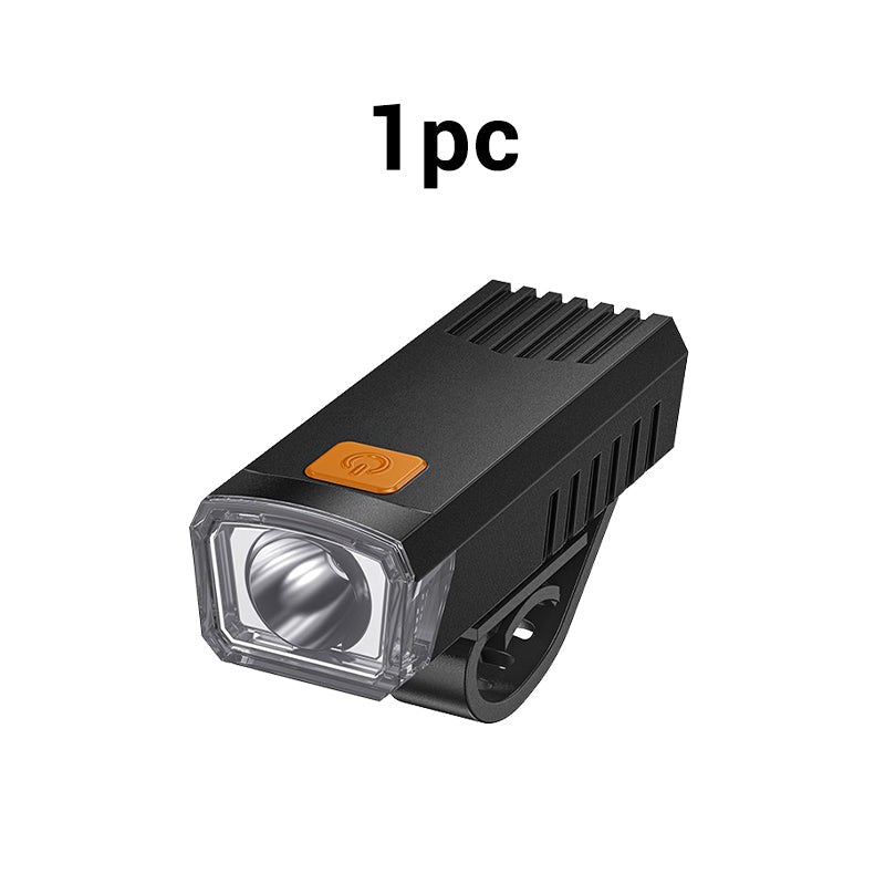 💥 BUY 1 GET 1 FREE! 🚴‍♂️ LED Waterproof Rechargeable Bike Headlight with Clip – Bright & Durable ✨