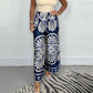 🔥Hot Sale 50% OFF✨Women’s Stylish Printed Satin Wide-Leg Pants