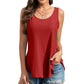 🔥Hot Sale 50% OFF💥Buy 2 Get 10% Off🔥Womens Tank Tops Sleeveless EyeletEmbroidery Scoop Neck Loose Fit Casual SummerFlowy