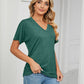 💕Hot Promotion- UP TO 49% OFF🌷V-Neck Solid Color Loose Ladies Tops