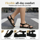 👡Summer Hot Sale - ONLY ￡14.99!! 💥 Women's Round-Toe Flat Breathable Sandals – Soft, Cushioned & Perfect for Summer Days & Holidays 🌸✨