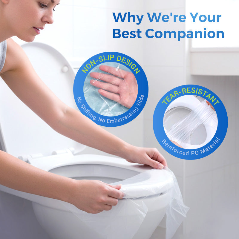 🎁2025 Hot Sale🎁- 49% OFF💥 Disposable Plastic Toilet Seat Cover - No Worry Of Public Toilet Anymore👋