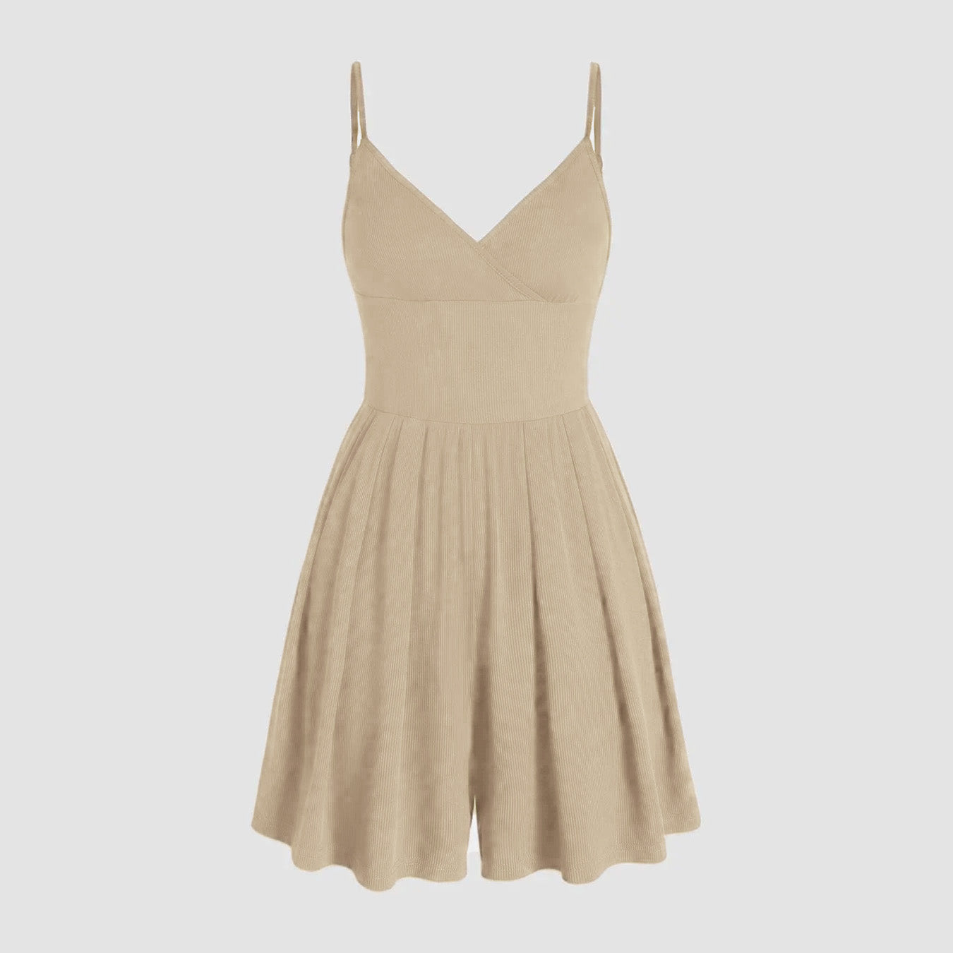 ☀️Summer Essential-Limited Time Low Price💕Women's Casual Adjustable  Plain Backless Wrap Cami Romper