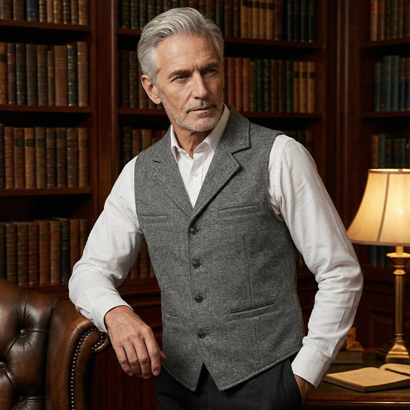 🔥Hot Sale Offers-Men's Slim Fit Casual Business Vest