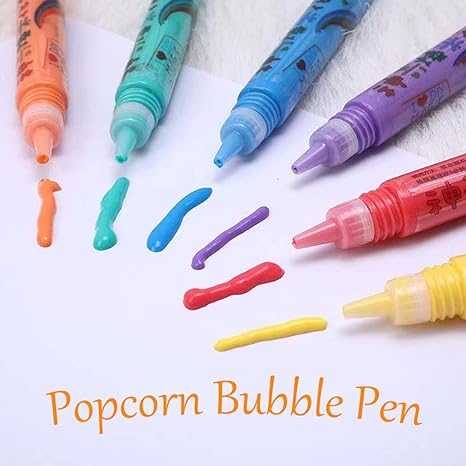 💥Surprise Price: Only £7.88!!🎁🔮Magic Pen – Draw 3D with one stroke!🎄 DIY Bubble Popcorn Drawing Pens& Buy 3 Pay 2 🔥