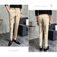 Solid Color Slim Fit Formal Pants