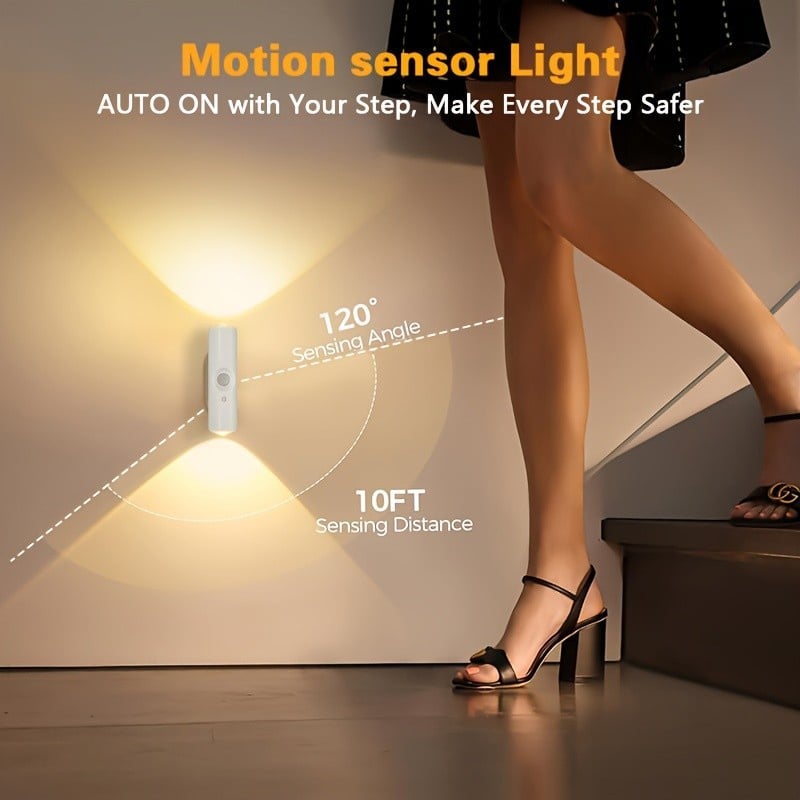 🎁LAST WEEK SPECIAL PRICE ￡5.9!!⏳Rechargeable Smart LED Motion Sensor Ambient Light