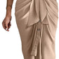 Real silk satin shirt dress