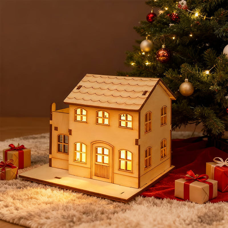 🎅Christmas Specials-DIY illuminated wooden Christmas houses for crafts