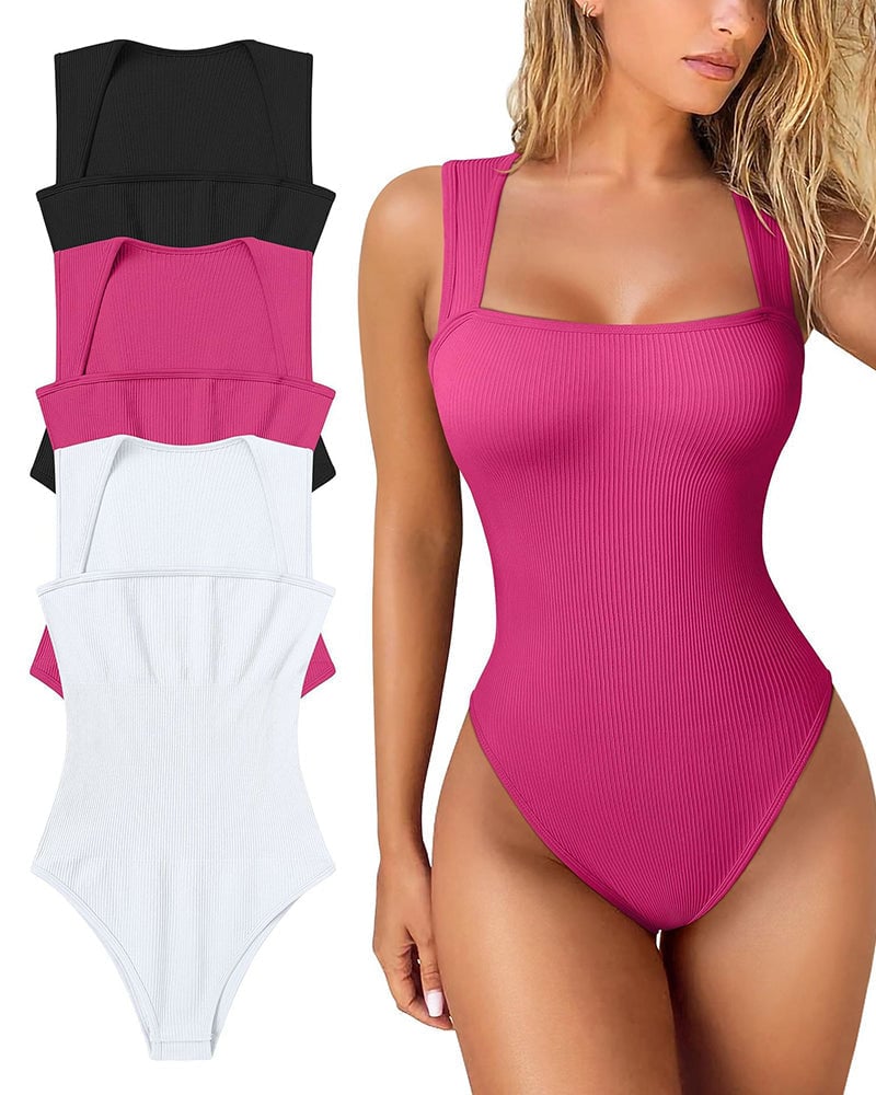 🏆LAST DAY SALE 49% OFF🔥-🎉Sleeveless Tummy Control Tank Tops Bodysuits