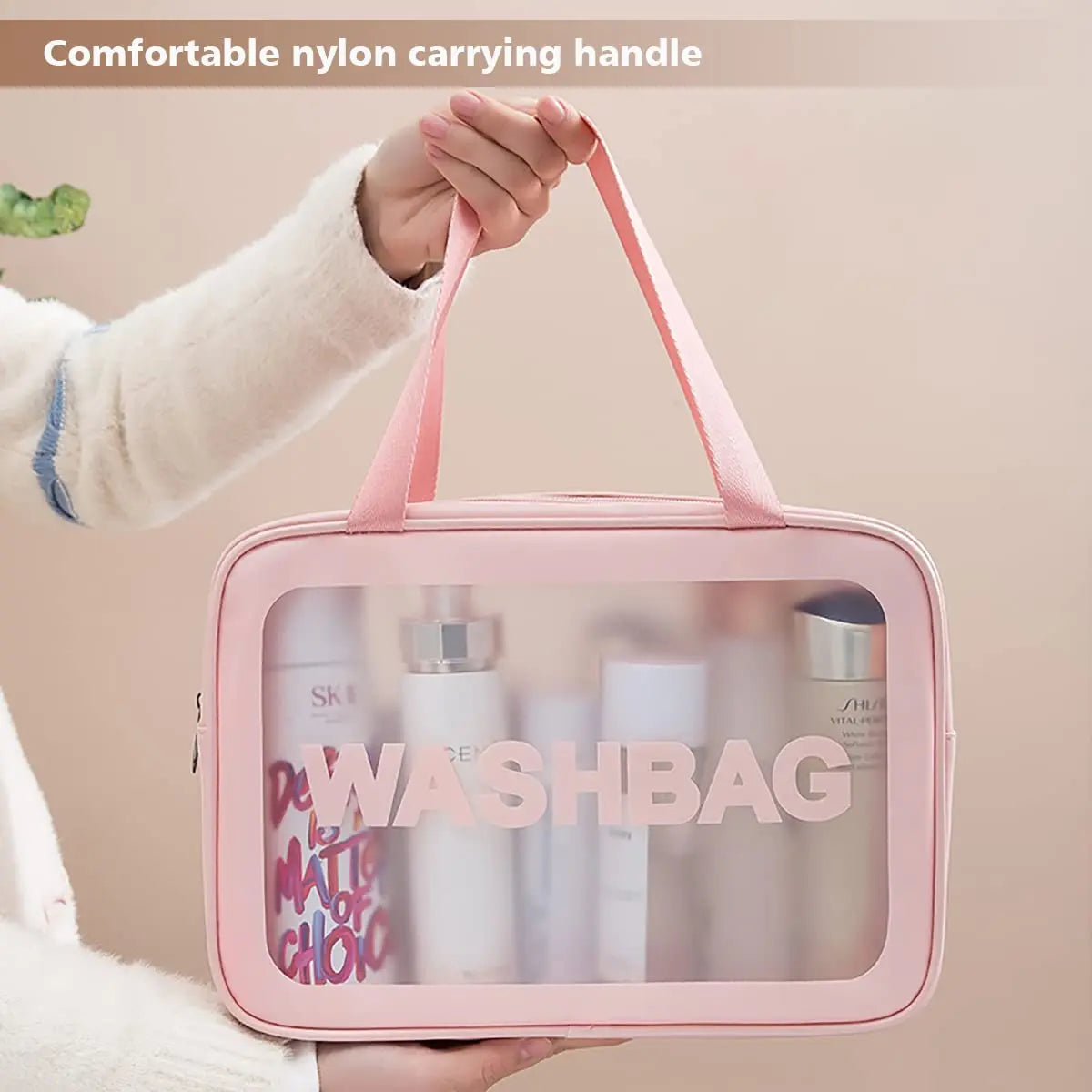 🔥Hot Deals-Dry and wet separation wash cosmetic bag