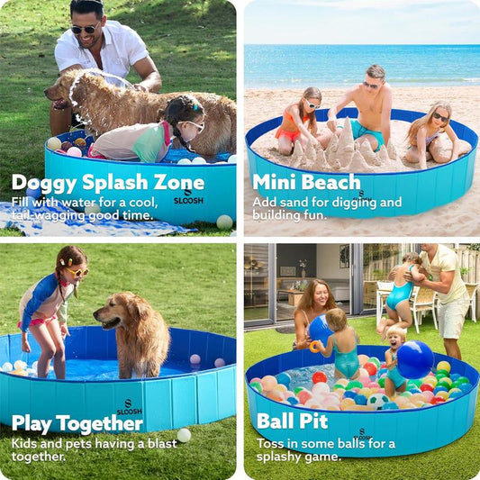 ⌛Limited-Time Offer-Large Foldable Backyard Wading Pool for Whole Family & Pets