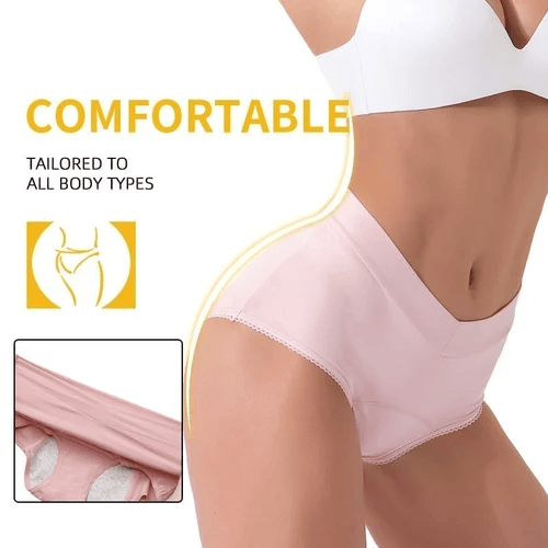 🩲 50% OFF NOW! 🔥 High-Waisted Leak Proof Period Panties – Absorbent, breathable & odor-control – up to 3 tampons worth of protection – comfortable for all-day wear 🩸