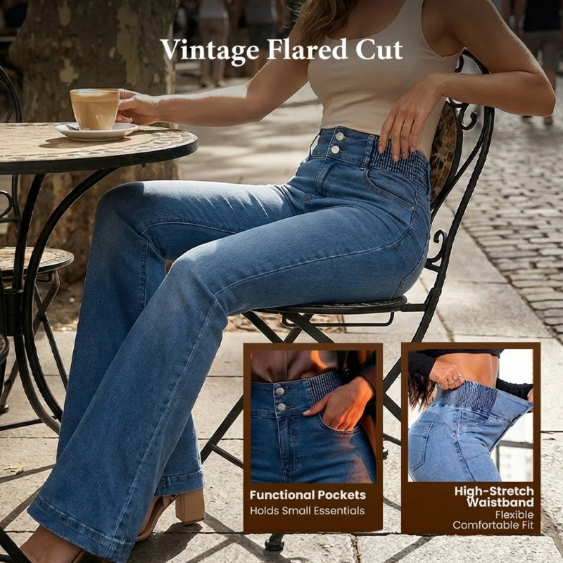 🥳2026 HOT SALE🥳💞50K+ SOLD!👖 50% OFF!Stretch Flare Jeans With A High Waist