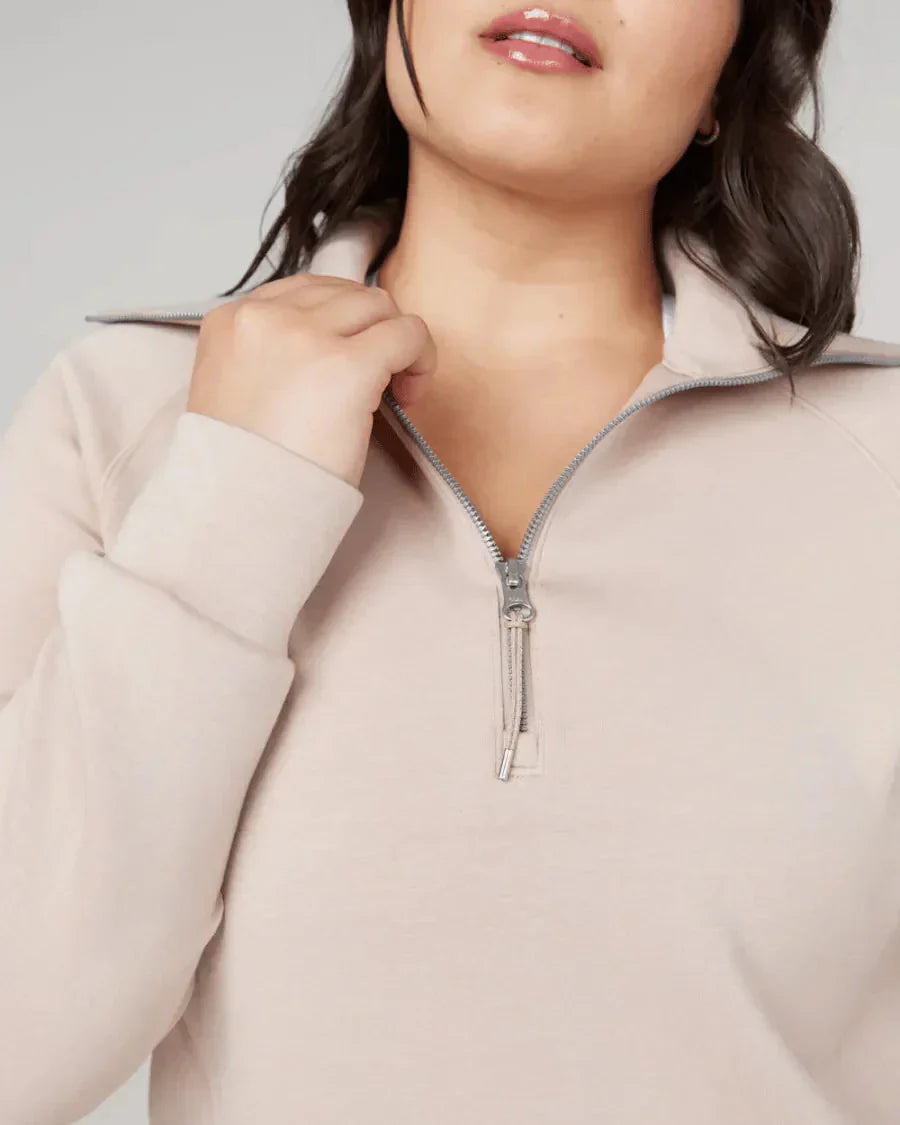 💝🔥Limited Time Sale-50% OFF🔥🎀Women's Oversized Half Zip Wide Leg 2 Piece Outfits Lounge Set