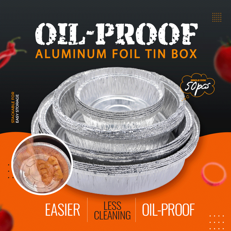 🔥Hot Sale - 50% OFF🔥Oil-Proof Aluminum Foil Tin Box🍟