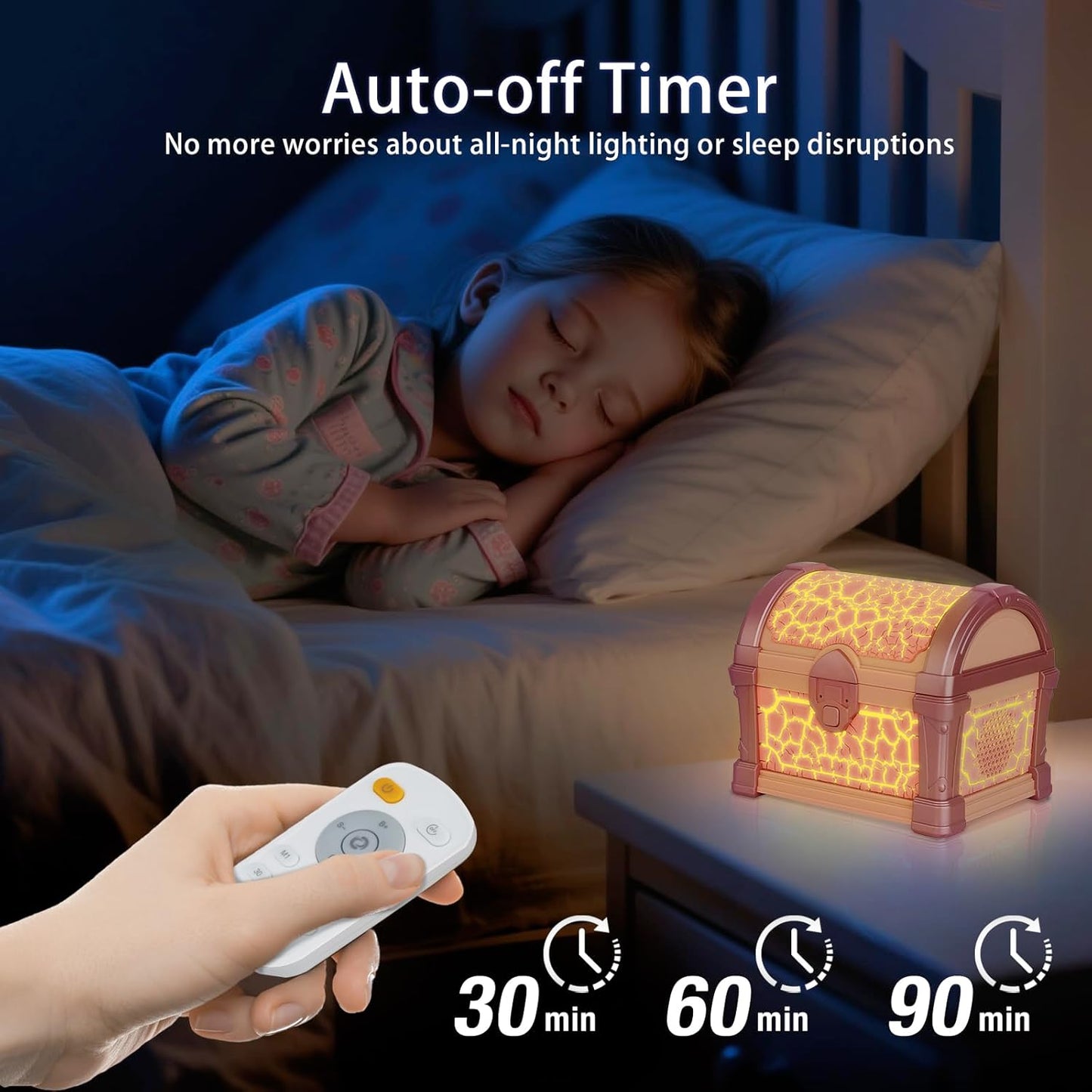 🎁Treasure Chest Projector Night Light✨