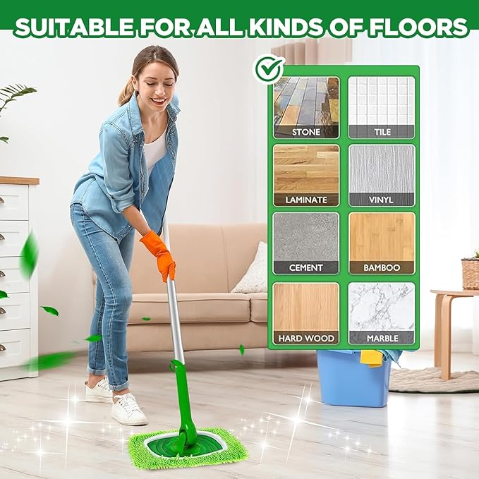 💥2025 New Hot Sale💥Chenille Reusable Mop Refill Pads for Home Use