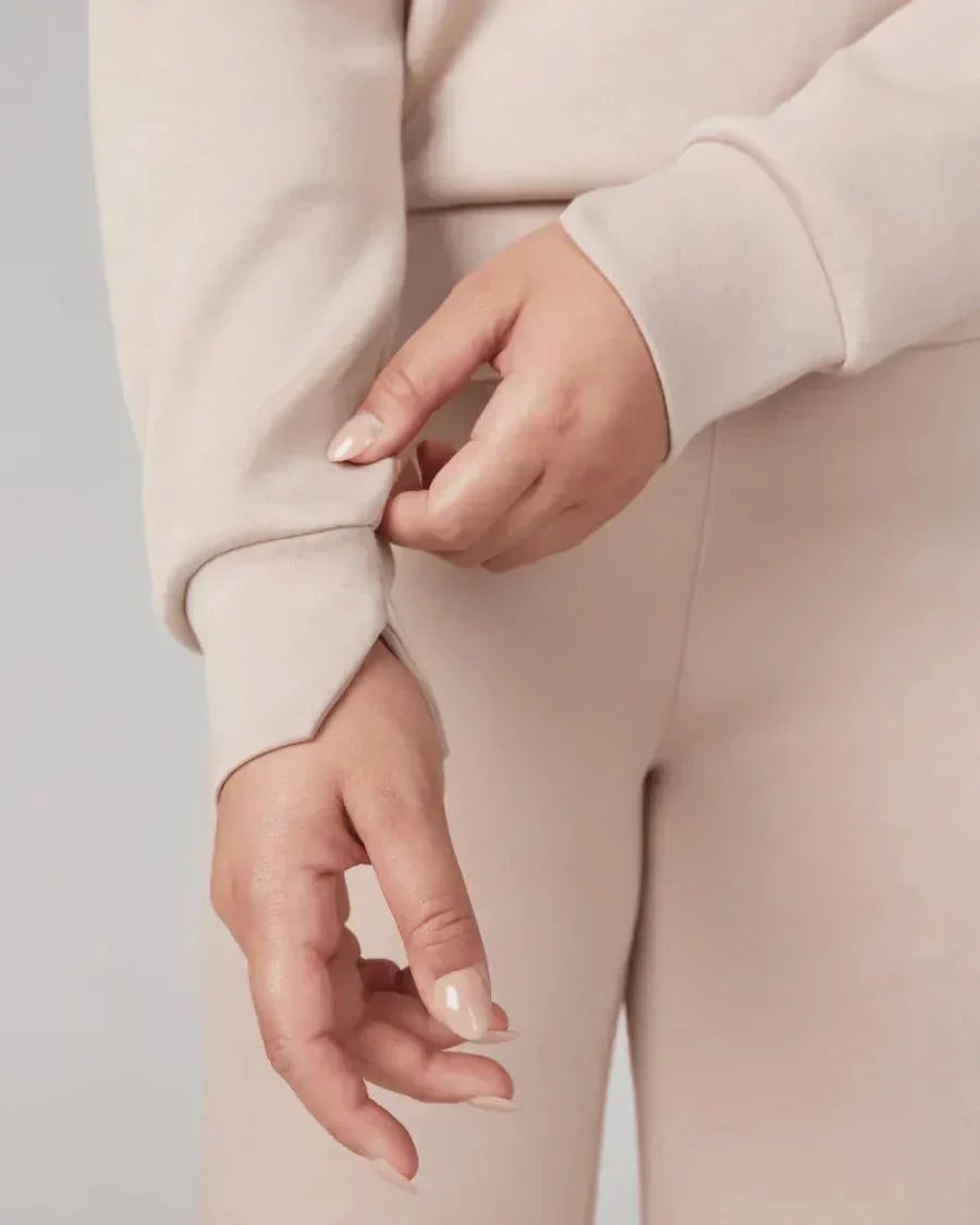 💝🔥Limited Time Sale-50% OFF🔥🎀Women's Oversized Half Zip Wide Leg 2 Piece Outfits Lounge Set