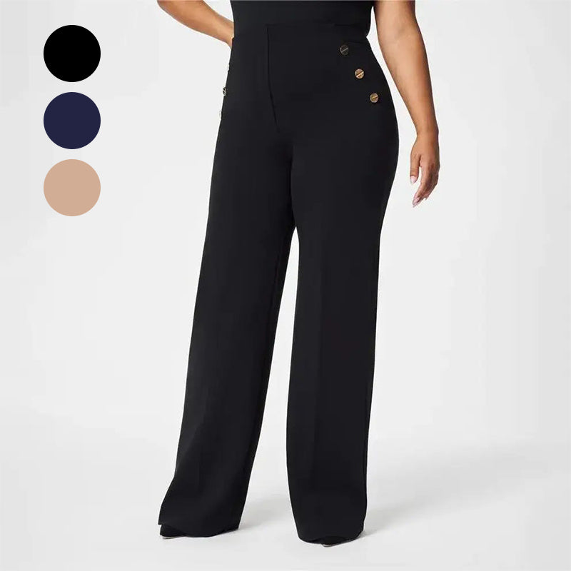 👖 LAST DAY SALE ONLY ￡13.99!!✨ High-Waist Wide Leg Pants – Figure-Flattering, 3 Adjustable Lengths & Super Stretch 🏃‍♀️