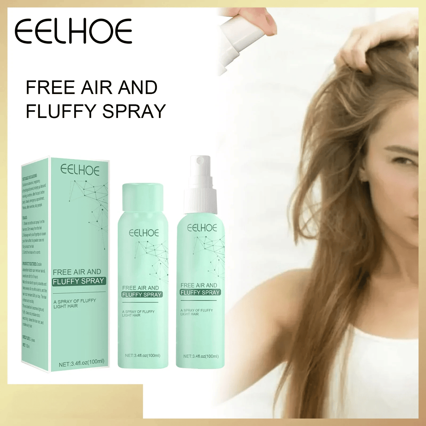 ❤️BUY 2 GET 1 Free❤️Oil-Control Fluffy Volume Lift Hairspray🌿💁