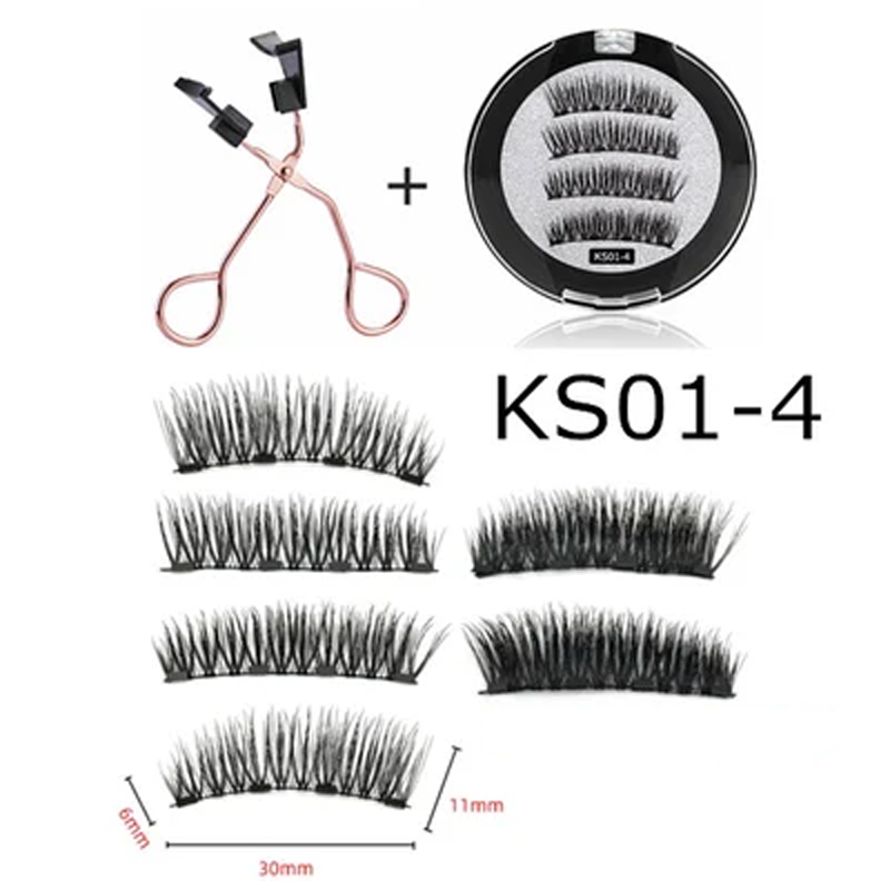 3D magnetic eyelash set