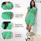 Women's Elegant Waist Tie V-Neck Ruffle Dress