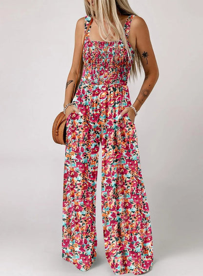🏖️LAST DAY SALE: ONLY ￡18.8!!🌼Women’s Casual Print Sleeveless Overalls Jumpsuits