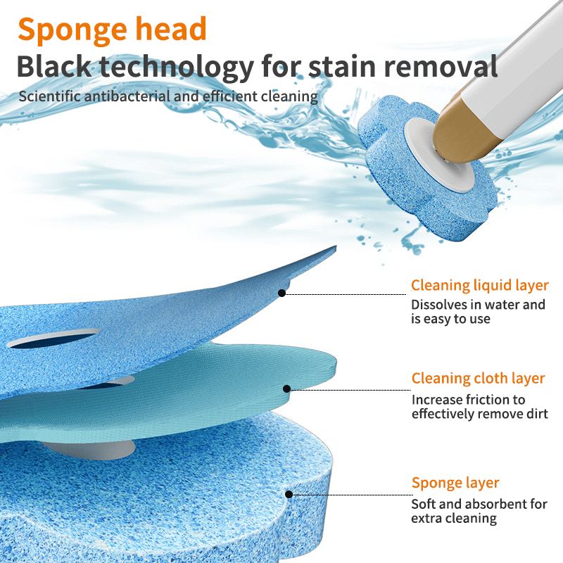 🔥NEW YEAR SALE $10.99!!⚡50K+ SOLD!🚽💦Disposable Replacement Wall-Mounted Innovative Toilet Brush Set✨
