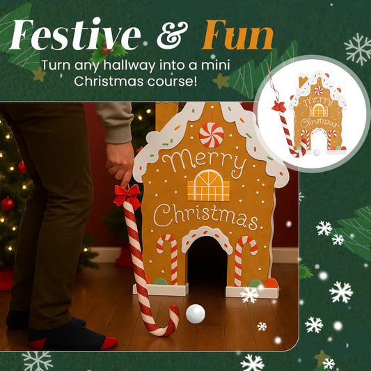 🎄Early Christmas Sale 49% OFF🎅🍭 Gingerbread Golf Game Set - Best Christmas Game