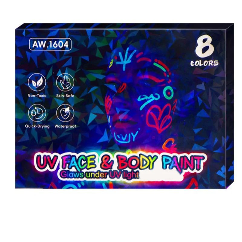📢HOT SALE !!!⚡50K+ SOLD!✨UV Glow Face and Body Paint Markers Set