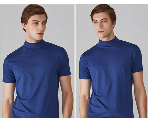 🔈🔈2026 Hot Sale - 56% OFF🎁High Neck Slim Fit T-shirt for Men