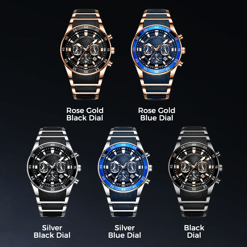 🔥Hot Sale Offers-Men's Waterproof Multifunctional Quartz Watch